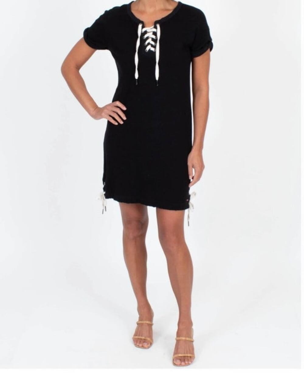 n:philanthropy Rose Tie Dress in Black Women's Medium